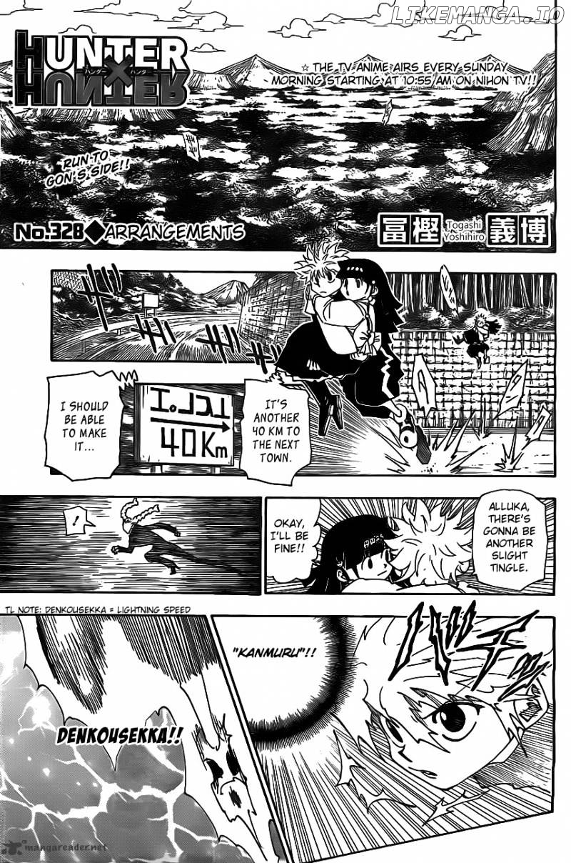 Hunter x Hunter, Chapter 328 image 01